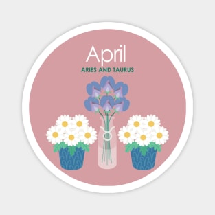 April Birth Flowers Magnet